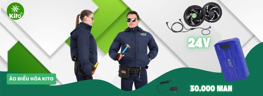 ÁO ĐIỀU HOÀ KITO CHÍNH HÃNG KT03 24V